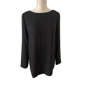 Aritzia Babaton Black Open Back Blouse Women’s‎ XS Business Workwear